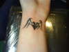 heart on my wrist tattoo