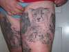 Big cat leg 3 tattoo