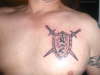 Kanji & Shield tattoo