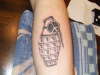 peace grenade tattoo