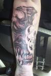 Peeking Demon tattoo