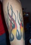 flames tattoo