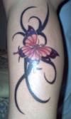 Butterfly Tribal tattoo