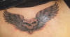 Wings in my upper back tattoo