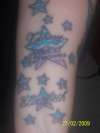 stars with my kids names in them tattoo