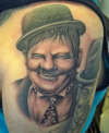 Oliver Hardy tattoo