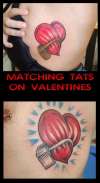 valentines matching hearts tattoo