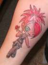 Anime Girl 1st tattoo inner arm