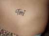 ex's name  before cover up tattoo