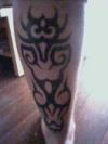 Tribal Calf tattoo