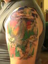 Left arm tattoo