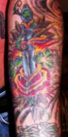 Left bicep tattoo