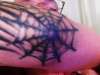 Spider web tattoo