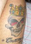 skull and crown tattoo