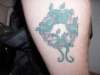 Celtic Stone Circle and Vines tattoo