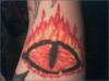 Flaming Eye tattoo