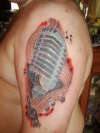 microphone tattoo