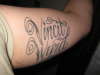 "Vincit Wyrd" Latin for "Overcome Fear" tattoo