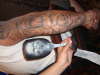 halloween mask tattoo