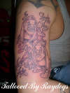 theather mask tattoo