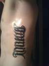 Family/Forever Ambigram tattoo
