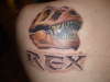 T-REX Skull tattoo