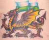 Welsh Dragon tattoo