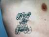 Friends Are Family tattoo