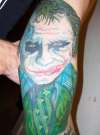 Heath Ledger Joker by Rev Jeff tattoo