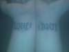 Love is Pain Ambigram 2 tattoo