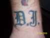 D.J. tattoo