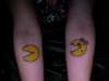 Mr and Mrs Pacman tattoo