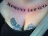 Simply Let Go tattoo
