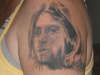 An unfinished portrait of Kurt tattoo
