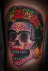 Frida Kahlo Calavera by Keith @ Empire Tattoo, Riverside CA tattoo