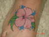 hybuscus flower tattoo