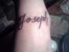 Name on wrist tattoo
