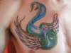 New Skool Swallow tattoo