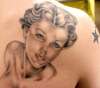 Pin up girl tattoo