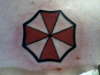 Umbrella Corp. Logo tattoo