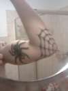 spider and web tattoo