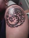 Dragon Ying Yang tattoo