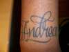 Mom's Name (Andrea) tattoo