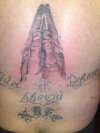 Praying Hands 2nd Session tattoo
