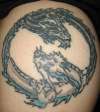 Ying Yang Dragons tattoo