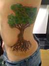 tree sidepiece tattoo