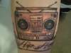 Hip Hop Boombox tattoo