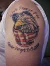 Flag Eagle 9-11 tattoo