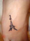 eiffel tower tattoo
