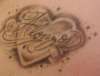 heart name tattoo